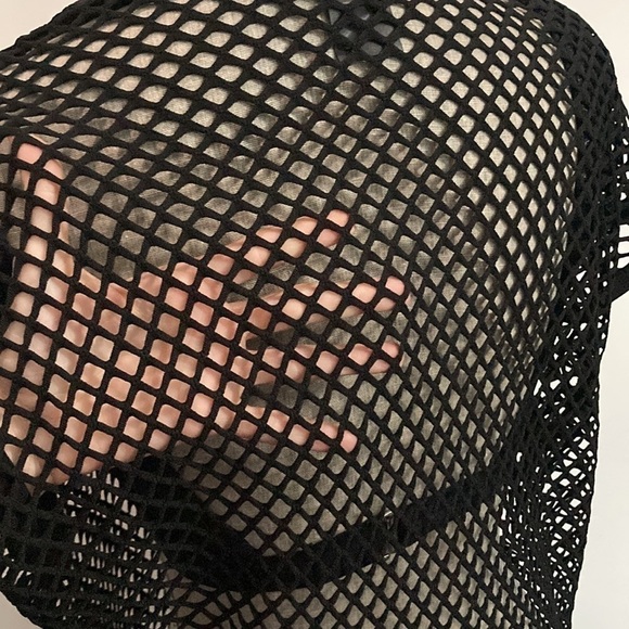 Joeffer Caoc Black Fishnet Coverup Dress - Picture 10 of 13